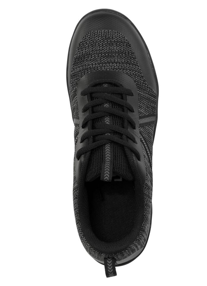 Blotevoetenschoen van textielmateriaal met synthetische afwerking 