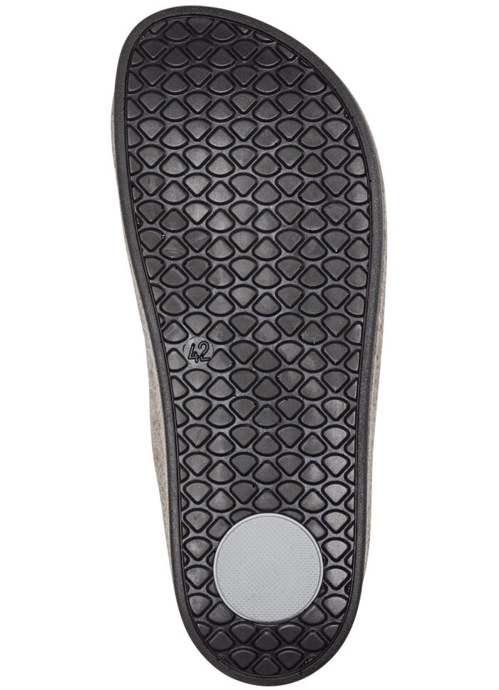 Mubb pantoffels gemaakt van echt wolvilt BEIGE