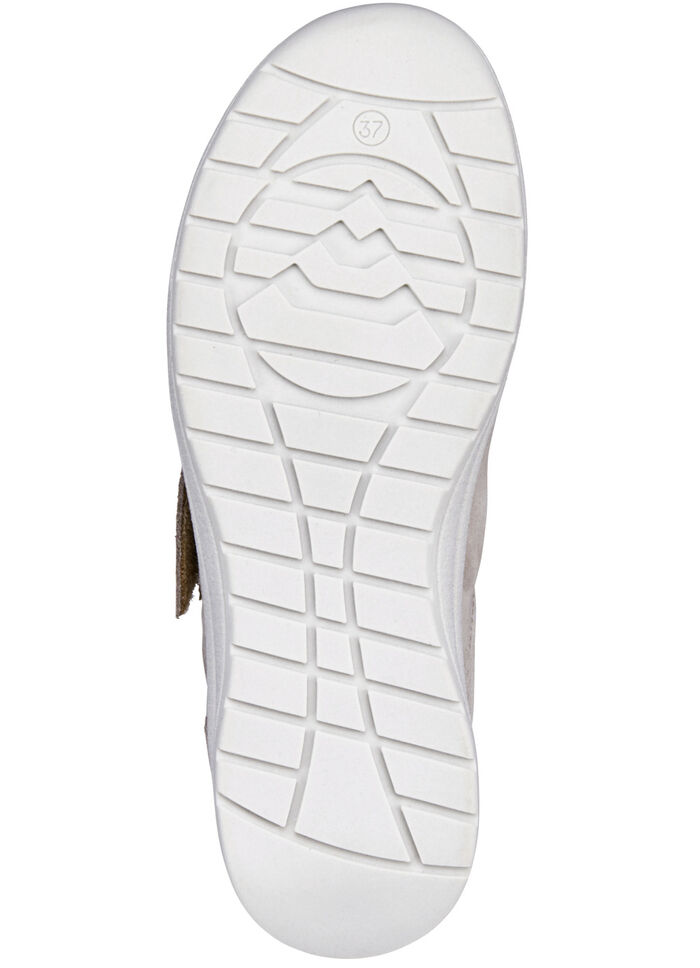 Slippers met verstelbare klittenbandsluiting TAUPE