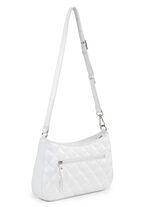 Laurina tas met trendy quilting en decoratieve klinknagels 