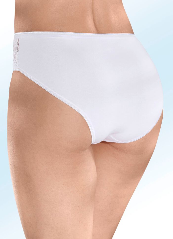 Laurina set van vier slips met elastische kant 