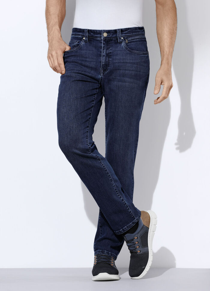 Comfortabele super stretch jeans in 3 kleuren DONKERE JEANS