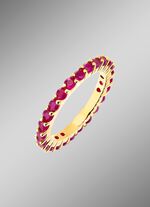 Fijne eeuwigheidsring met robijn 