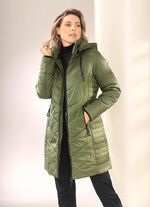 Korte mantel met 2-wegrits 