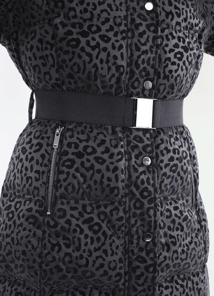 Korte jas met stretchriem 