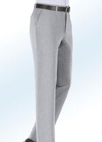 Broek in linnen-look in 2 kleuren LICHTGRIJS GEMÊLEERD