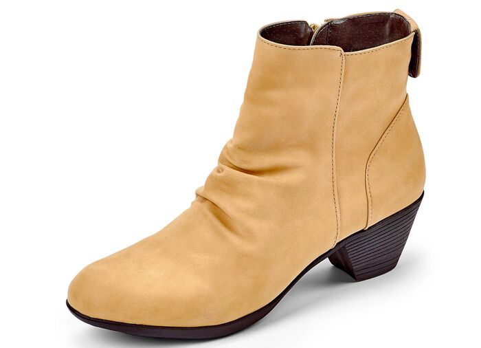 Andrea Conti enkellaarzen met ruches MA&Iuml;SGEEL