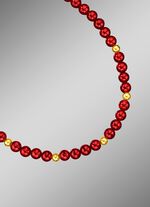 Halsketting met granaat 