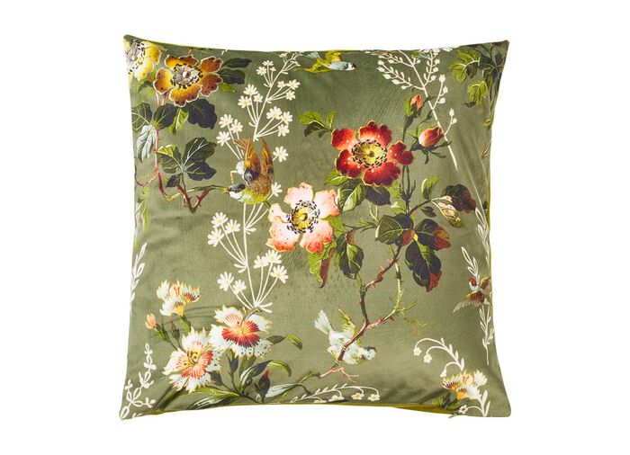 Kussensloop in fluweellook GROEN