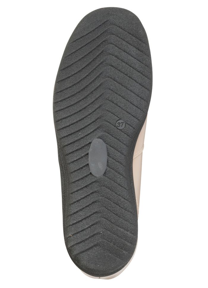 ELENA EDEN, gevoerde dames enkellaarsjes, winterschoenen, breedte H, met lamsvacht BEIGE