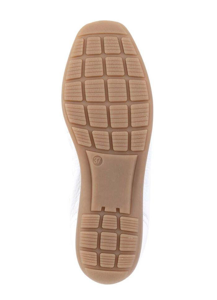 ELENA EDEN, elegante damespantoffels, breedte G, met uitneembaar voetbed WIT