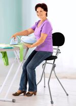 3-traps verstelbare stastoel om de benen te ontlasten 