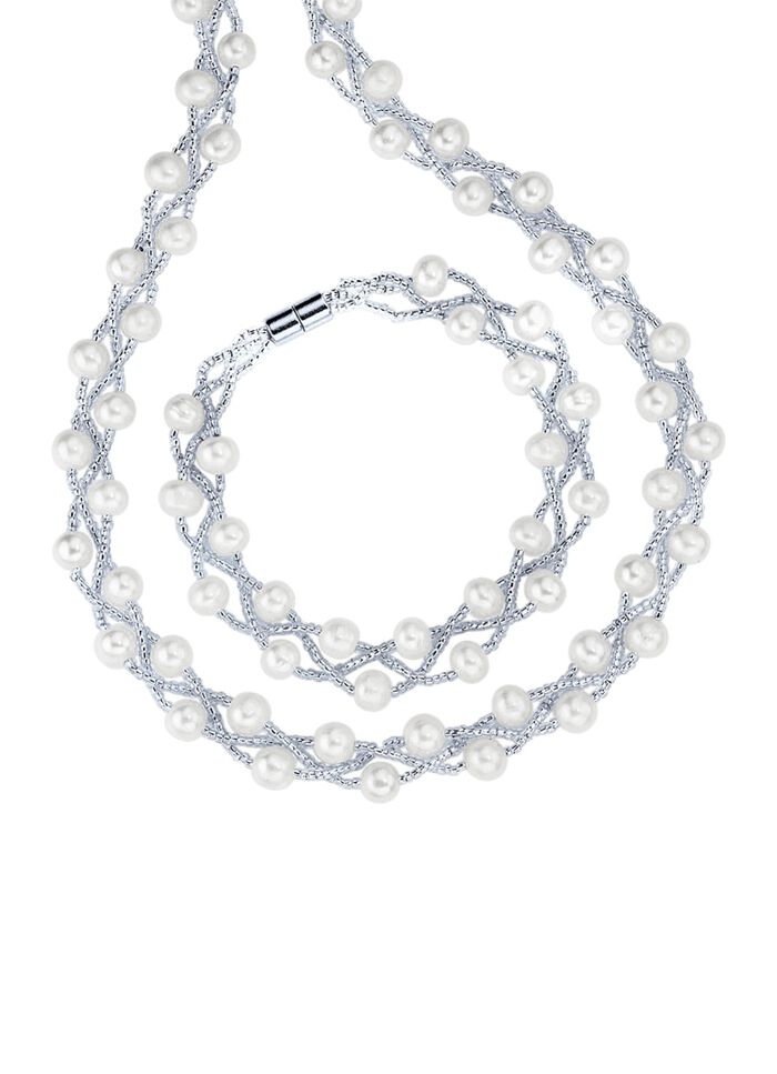 2-delige sieradenset met zoetwaterparels 