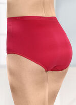 brio lingerie vijf-pack slips met elastische boorden 3X ROOD, 2X ZWART