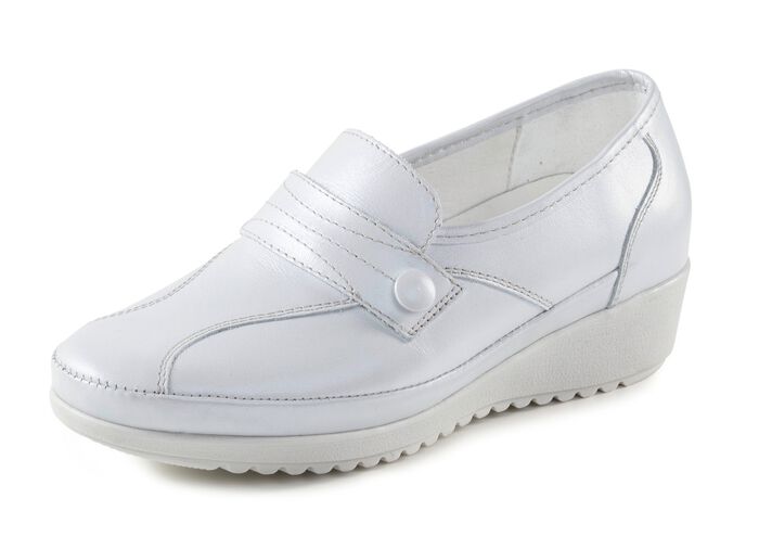 ELENA EDEN pantoffels met decoratieve knopen en elastische inzet 