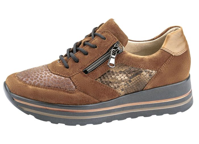 Waldl&auml;ufer veterschoen met stretchmateriaal in het balgedeelte 