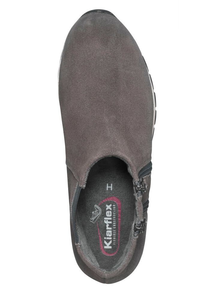 Bootie met twee ritsen GRIJS