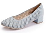 ELENA EDEN pumps met luchtige perforaties LICHTBLAUW