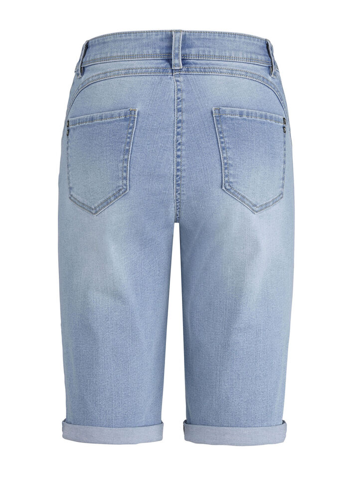 Bermuda's met push-up effect LICHTBLAUW