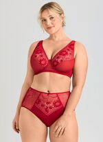 Miss Mary beugelbeha met elastische kanten bloemenprint ROT