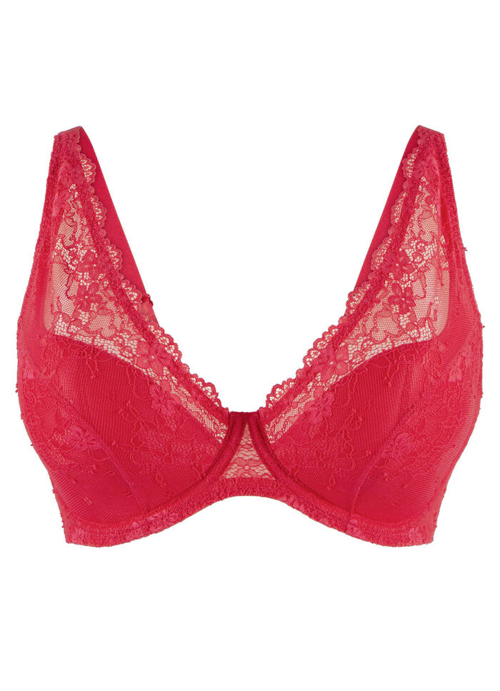 LingaDore beugelbeha met delicate elastische kant ROOD