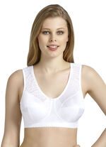 Anita reliëfbeha met kanten inzetstukken WIT