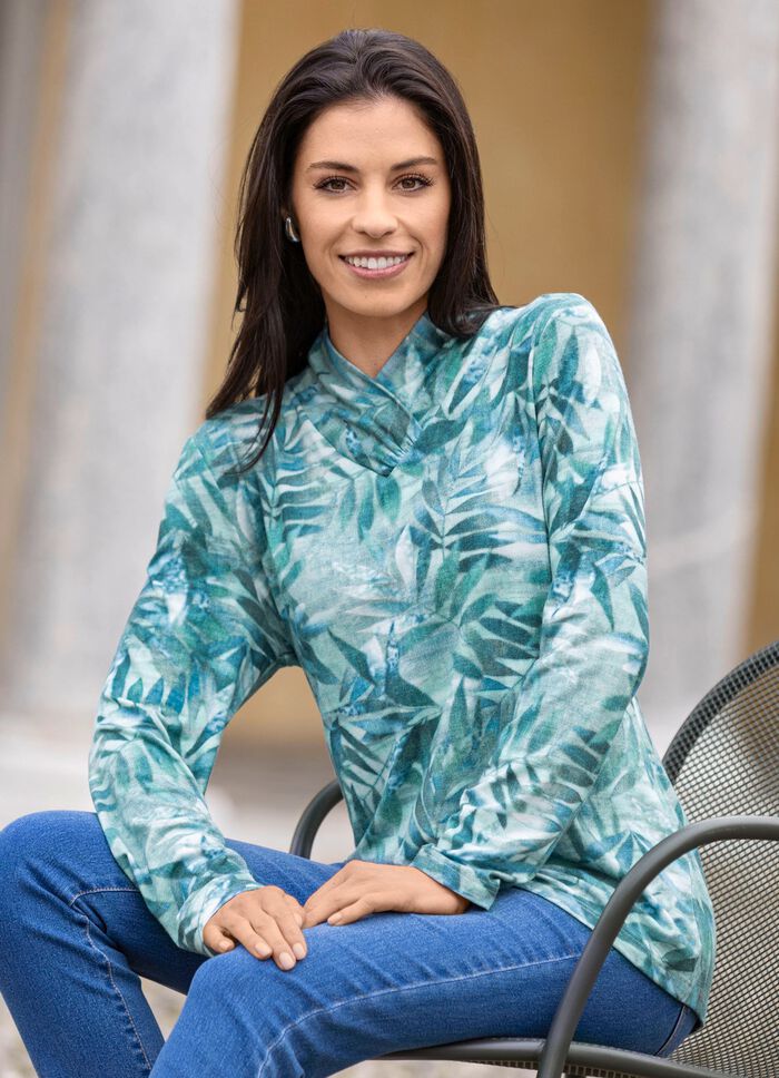 Trui met een verfijnde V-hals 