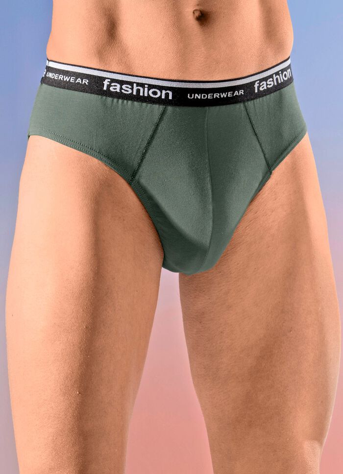 Set van vier slips met elastische tailleband 