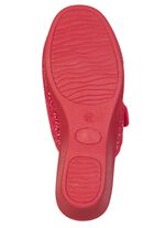 Lichtgewicht damesmuiltjes met klittenbandsluiting ROT