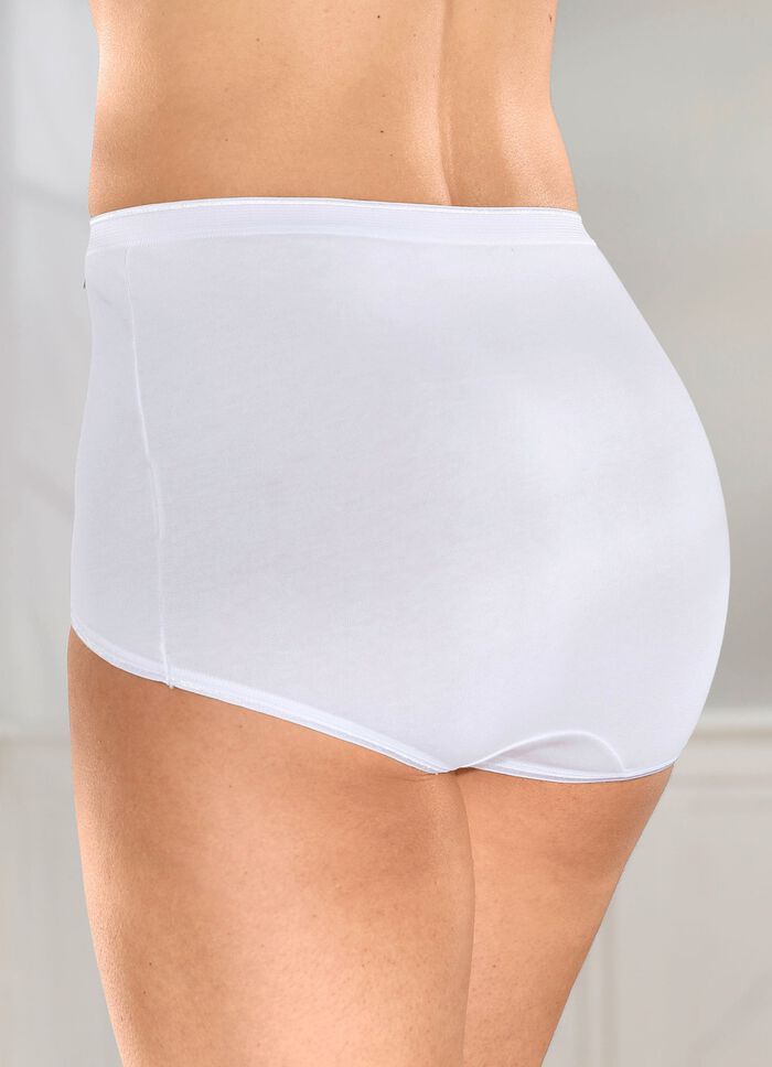 brio lingerie vijf-pack slips met elastische boorden 