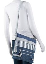Tas met deels glinsterende gevlochten details JEANS