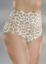 Driehoeksslipje met roofdiermotief 