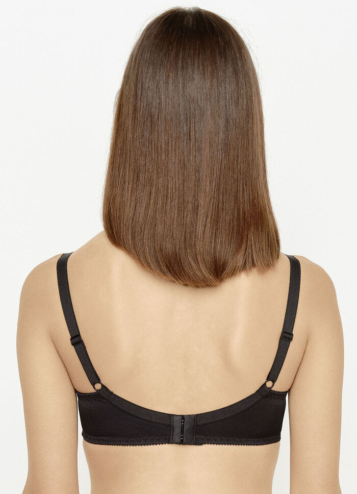 Susa dirndl bh met buitenbandjes ZWART