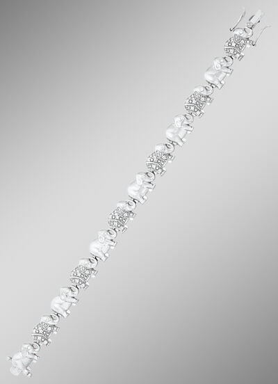 Leuke olifantenarmband met gespsluiting 