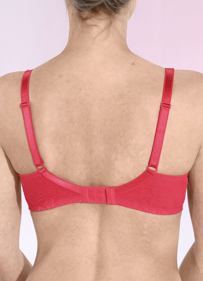 LingaDore beugelbeha met delicate elastische kant ROOD