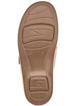 ELENA EDEN muiltjes met W&ouml;rishofer kurkleren voetbed LICHTBEIGE