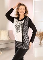 Shirt met geplaatste folieprint 