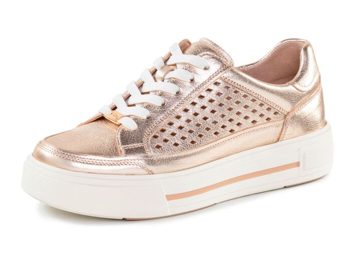 ELENA EDEN sneakers van nappaleer met luchtige perforatie 
