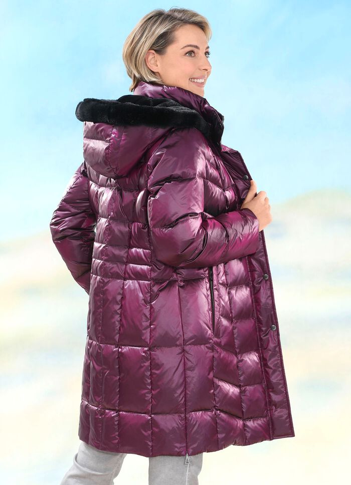 Korte donsjas in 2 kleuren CYCLAAM