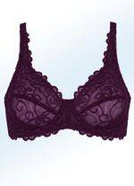 Viania beugelbeha met geborduurd kant 