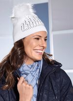 Stijlvolle dameshoed met glittersteentjes 