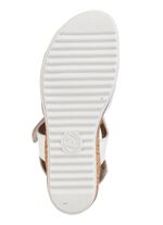 ELENA EDEN, comfortabele damessandalen, breedte H, met uitneembaar voetbed WIT