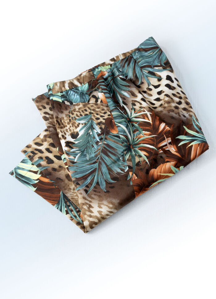 Bermudashorts met jungle- en dierenbontmotief TERRA-BENZINE