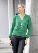 Shirttuniek met V-hals GROEN