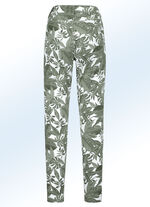 Broek in trendy bladdessin OLIJF-WIT