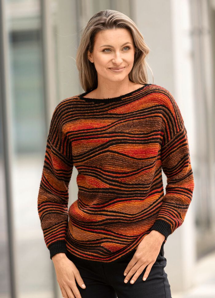 Trui met een uitgebreid design 