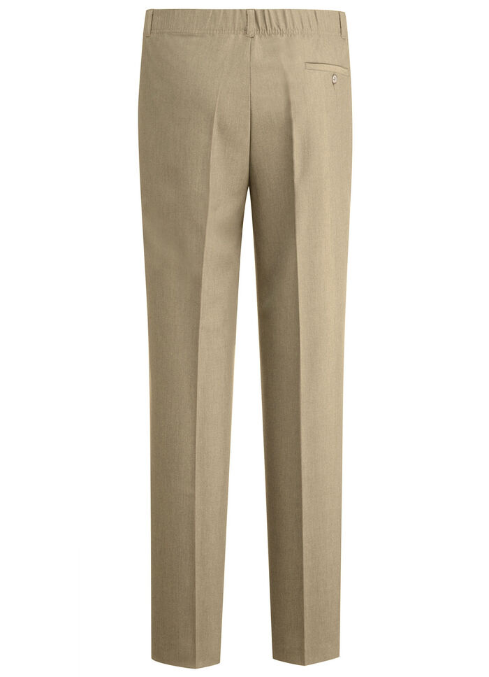 "Klaus Models" broek met plooien in 3 kleuren ZAND GEMÊLEERD