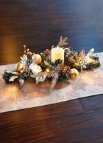 Verlichte tafelaankleding 