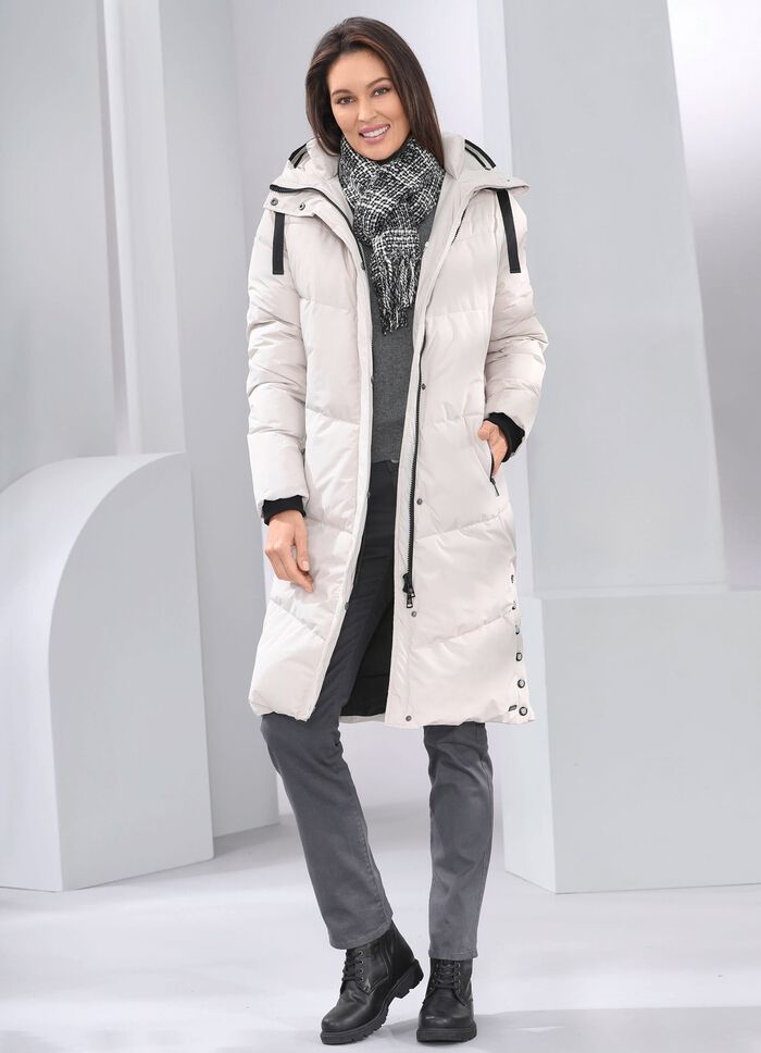 Jas met vaste capuchon BEIGE