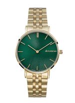 Dugena quartz dameshorloge met roestvrijstalen bandkast 